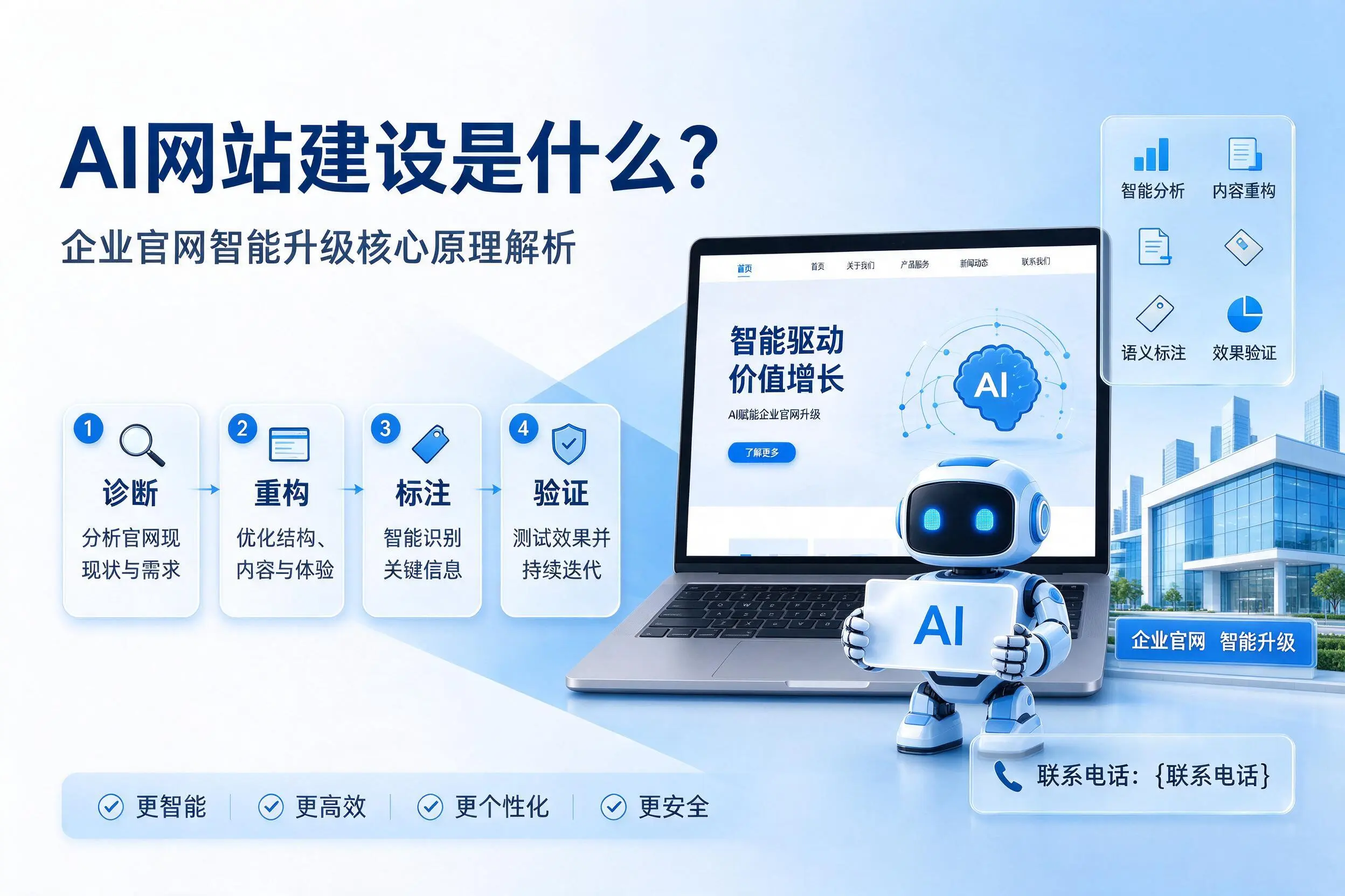 AI网站建设是什么？池州企业官网智能升级核心原理解析